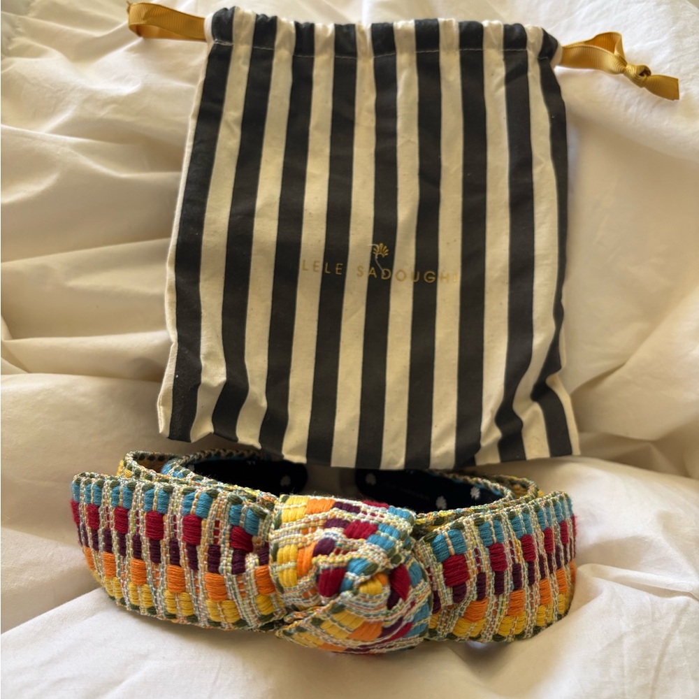 Lele Sadoughi Colorful Woven Headband